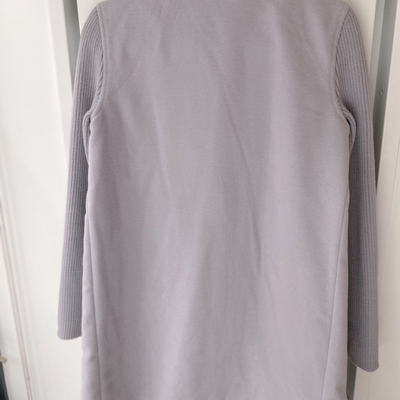 Kenneth Cole NY Ribbed Sleeve Wool Coat - Picture 6 of 8